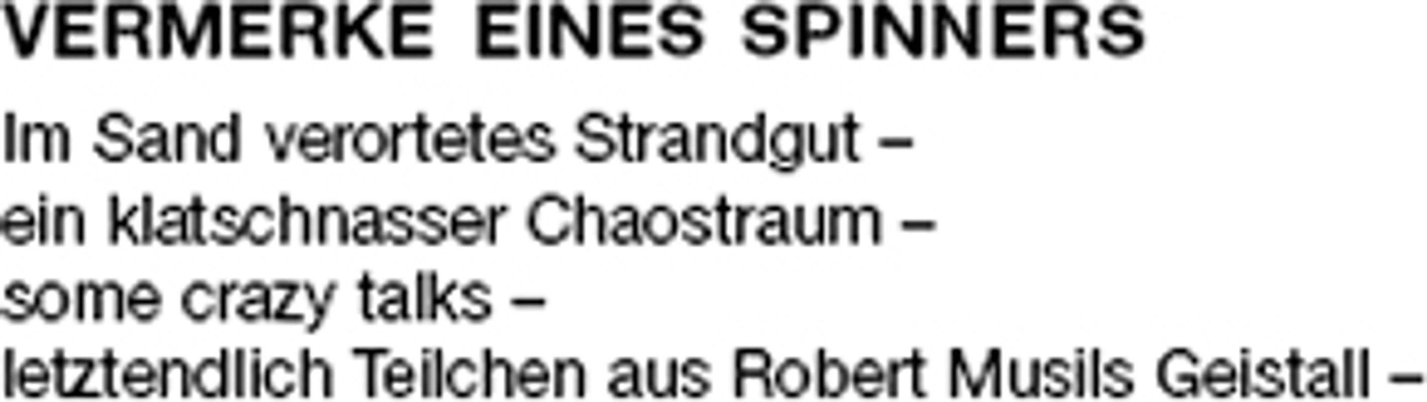 Vermerke eines Spinners