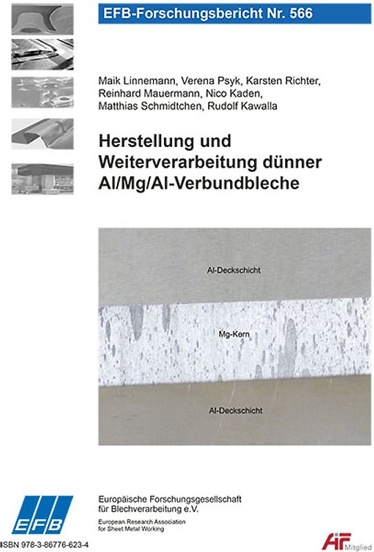 Herstellung und Weiterverarbeitung dünner Al/Mg/Al-Verbundbleche