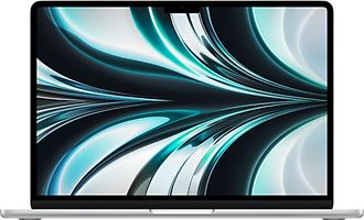 Apple MacBook Air 13.6" (Liquid True Tone Retina Display) Puce M2 (GPU 8 cœurs) 8 Go RAM 256 Go SSD [Mi-2022, clavier différent/autre disposition] argent