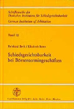 Schiedsgerichtsbarkeit bei Börsentermingeschäften