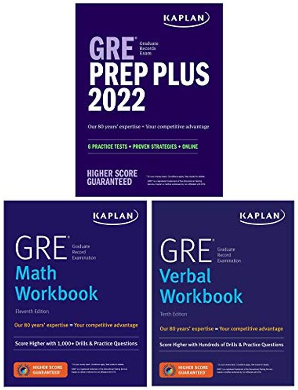 GRE Complete 2022: 3-Book Set: 6 Practice Tests + Proven Strategies + Online (Kaplan Test Prep)