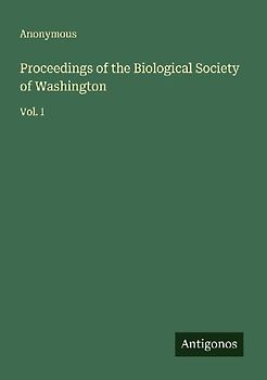 Proceedings of the Biological Society of Washington