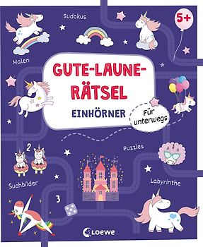 Gute-Laune-Rätsel für unterwegs - Einhörner