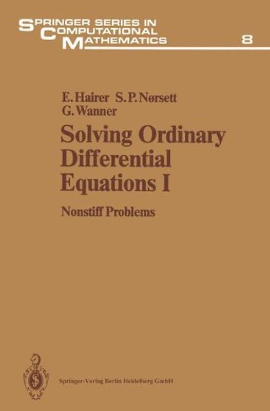 Solving Ordinary Differential Equations I