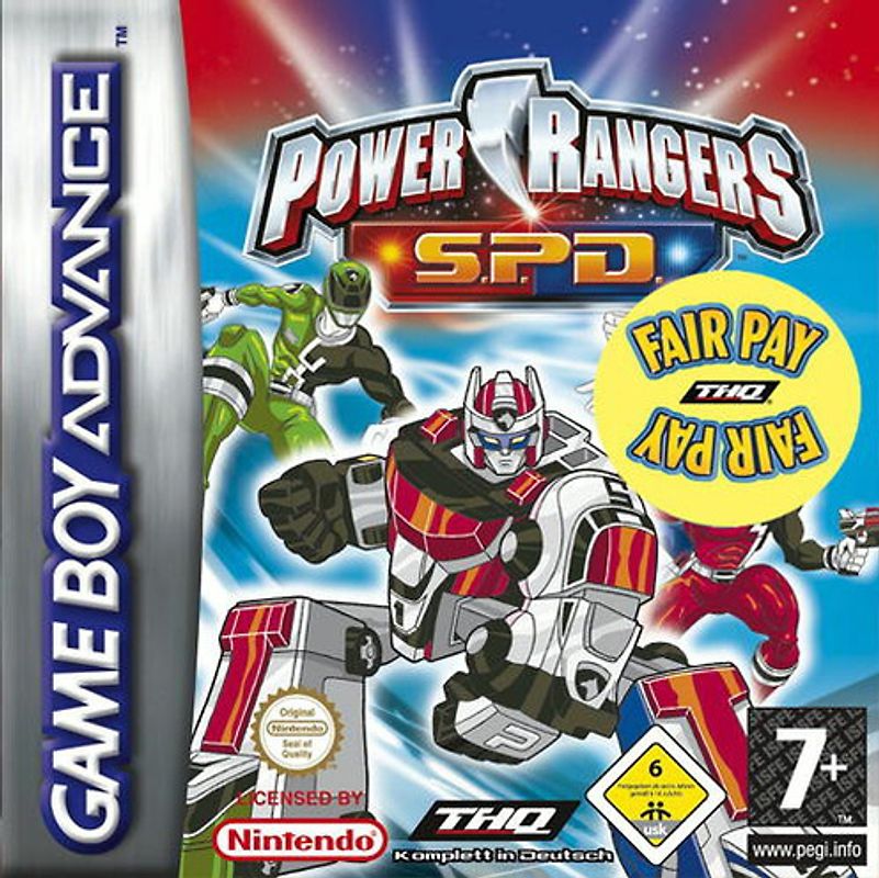 Power Rangers Space Patrol Delta Nintendo Game Boy Advance