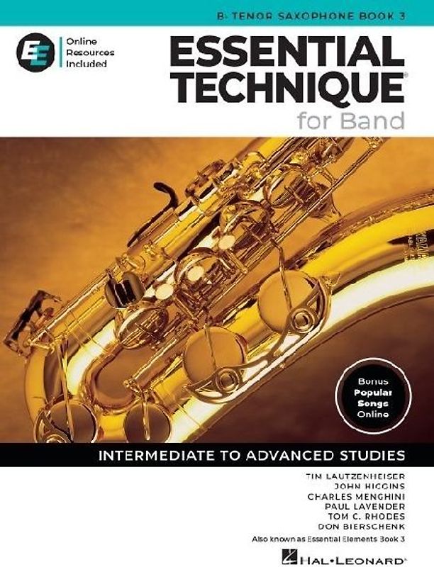 Essential Technique for Band - BB Tenor Saxophone Book 3 with Online Resources