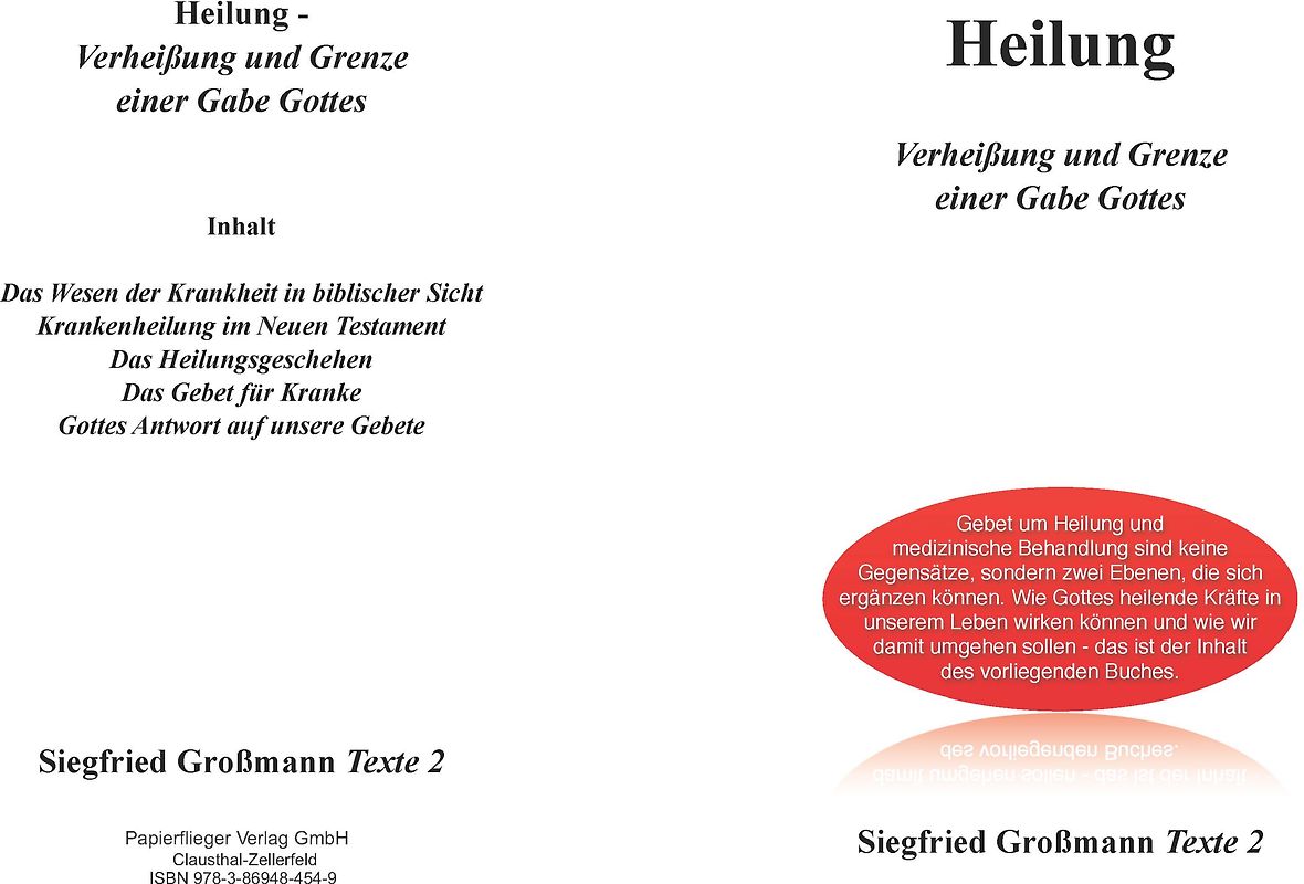 Heilung Verheißung und Grenze einer Gabe Gottes