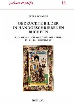 Gedruckte Bilder in handgeschriebenen Büchern