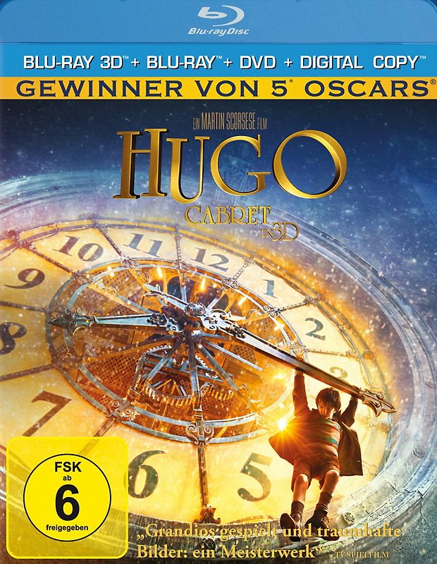 Hugo Cabret 3D [inkl. 2D Version + DVD] 3D Blu-ray Disc