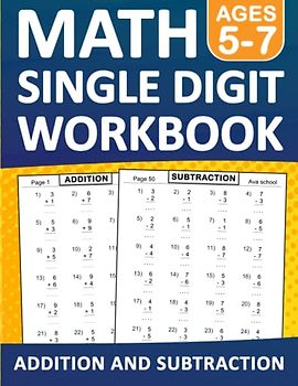 Single Digit Addition and Subtraction Math Workbook With Answers: Single Digit Addition and Subtraction Practice Workbook For Pre-Kindergarten - 1st ... 2000 Exercises | Single Digit math Worksheets
