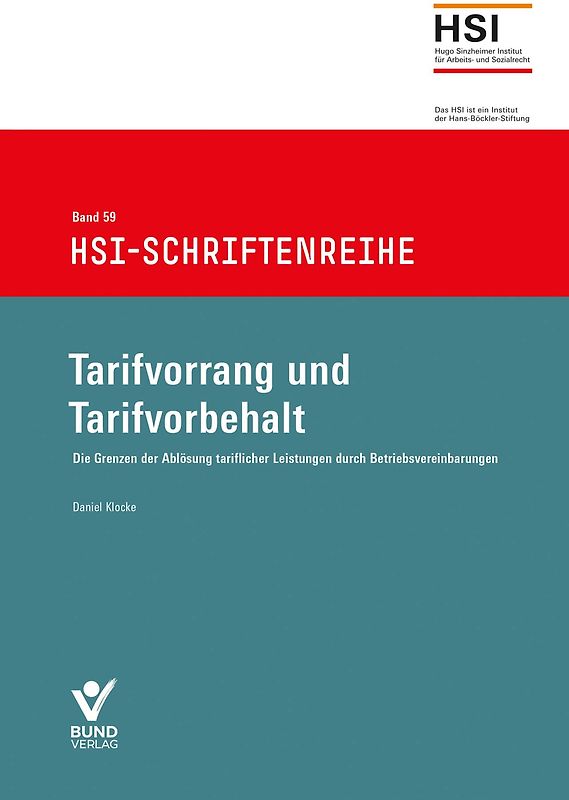 Tarifvorrang und Tarifvorbehalt