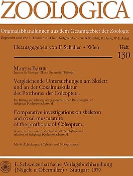 Vergleichende Untersuchungen am Skelett und an der Coxalmuskulatur des Prothorax der Coleoptera