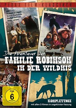 Die Abenteuer der Familie Robinson in der Wildnis (Komplettbox mit allen drei Spielfilmen) DVD