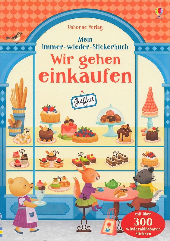 Mein Immer-wieder-Stickerbuch: Wir gehen einkaufen