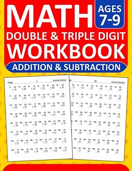 Math Workbook For ages 7-9 Addition and Subtraction Exercises With Answers: Addition and Subtraction Workbook For 2nd,3rd,and 4th Grades with 2500 ... Workbook | Addition & Subtraction Worksheets