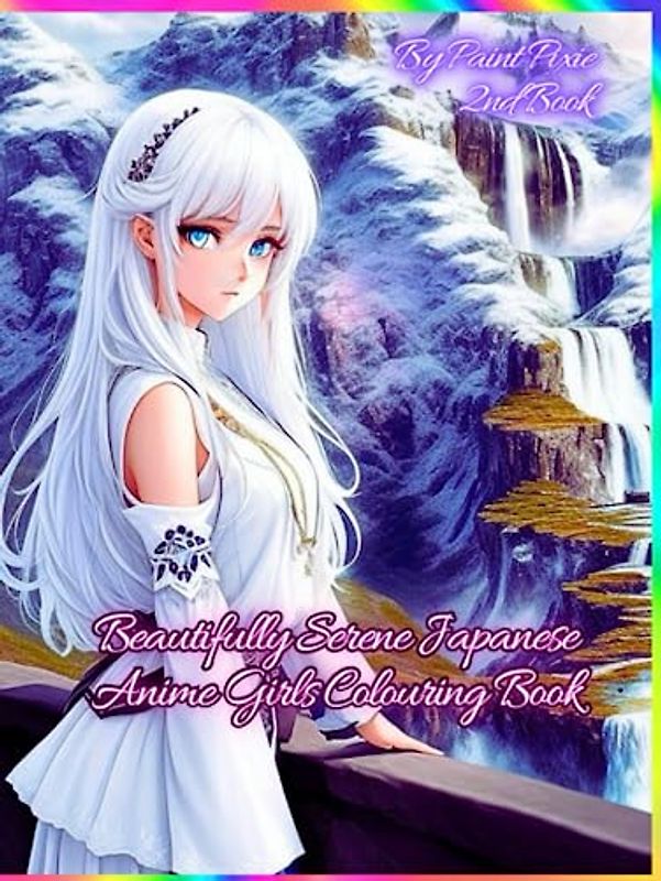 Beautifully Serene Japanese Anime Girls Colouring Book: 2nd Book