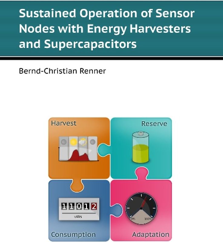 Sustained Operation of Sensor Nodes with Energy Harvesters and Supercapacitors