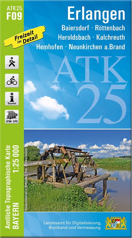 ATK25-F09 Erlangen (Amtliche Topographische Karte 1:25000)