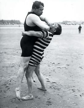 Carnet Ligné Lutteurs, Deauville, 1913