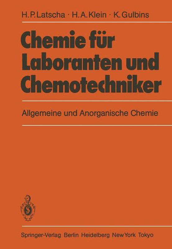 Chemie für Laboranten und Chemotechniker