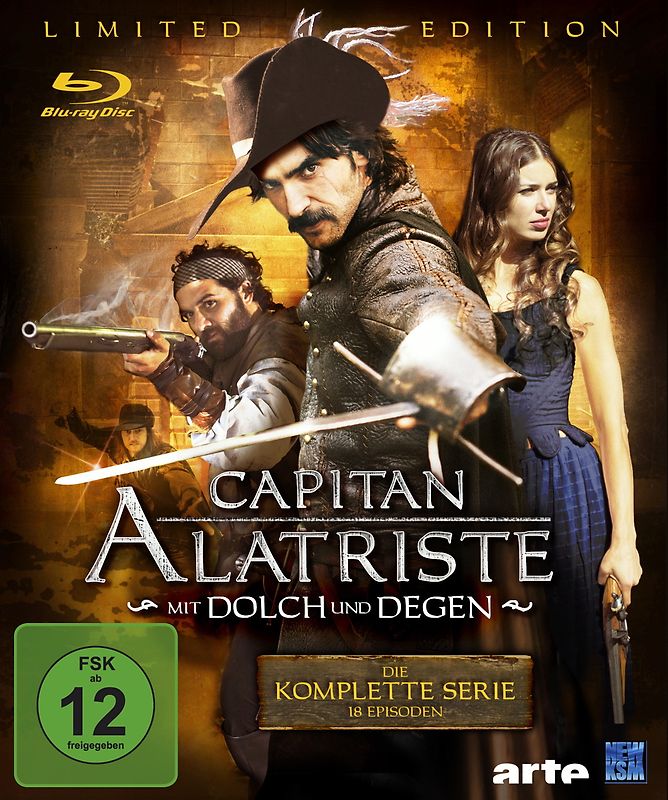 Capitan Alatriste - Mit Dolch und Degen Limited Edition (18 Folgen im 6 Disc Set) (exklusiv bei Amazon.de) [Blu-ray] Blu-ray Disc