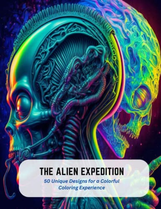 The Alien Expedition: 50 Unique Designs for a Colorful Coloring Experience