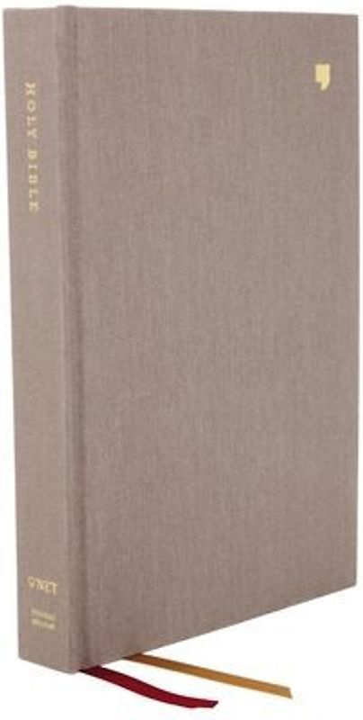 Net Bible, Thinline, Cloth Over Board, Gray, Comfort Print