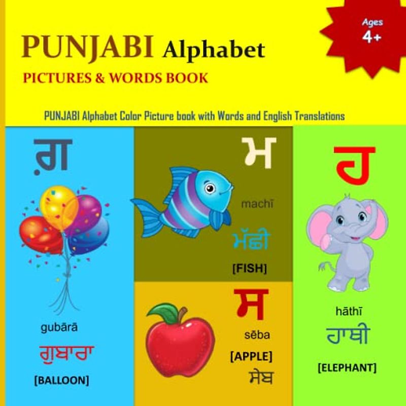PUNJABI ALPHABETS PICTURES & WORDS BOOK: Gurmukhi Punjabi Alphabets (Learn Punjabi Language, Band 1)