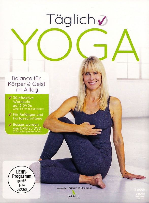 Täglich Yoga - Balance für Körper & Geist im Alltag [3 DVDs] DVD