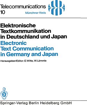 Elektronische Textkommunikation in Deutschland und Japan / Electronic Text Communication in Germany and Japan