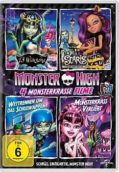 Monster High-4 monsterkrasse Filme  (13... DVD