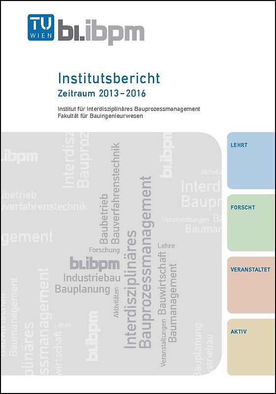 Institutsbericht 2013 – 2016