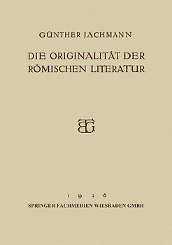 Die Originalität der Römischen Literatur