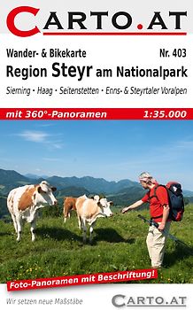 Wander- & Bikekarte 403 Region Steyr am Nationalpark