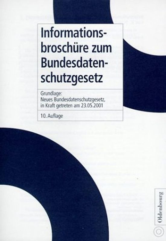 Informationsbroschüre zum Bundesdatenschutzgesetz
