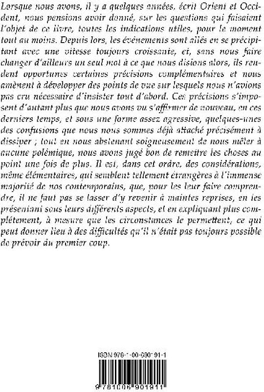 La crise du monde moderne