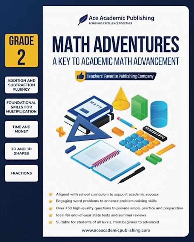 Math Adventures - Grade 2: A Key to Academic Math Advancement