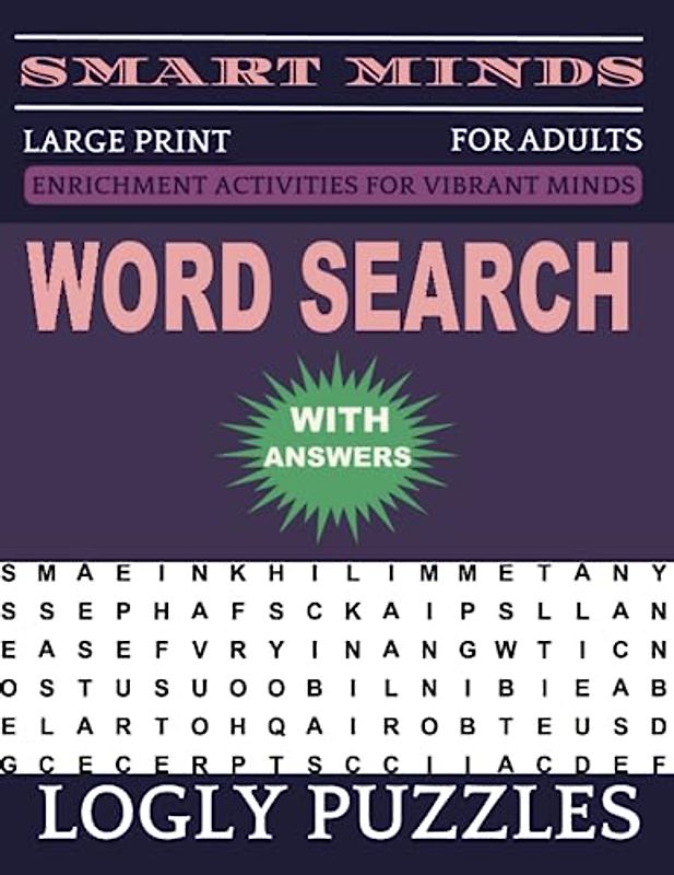 Word Search Book Large Print for Adults: 2400+ words New Fun and Relaxing Puzzles Book for Adults & Seniors with Answers Key