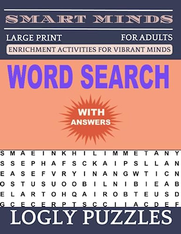 Word Search Book Large Print for Adults: 2400+ words New Fun and Relaxing Puzzles Book for Adults & Seniors with Answers Key
