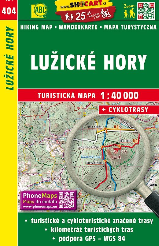 Lužické hory / Lausitzer Gebirge (Wander - Radkarte 1:40.000)