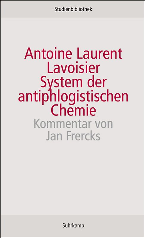 System der antiphlogistischen Chemie