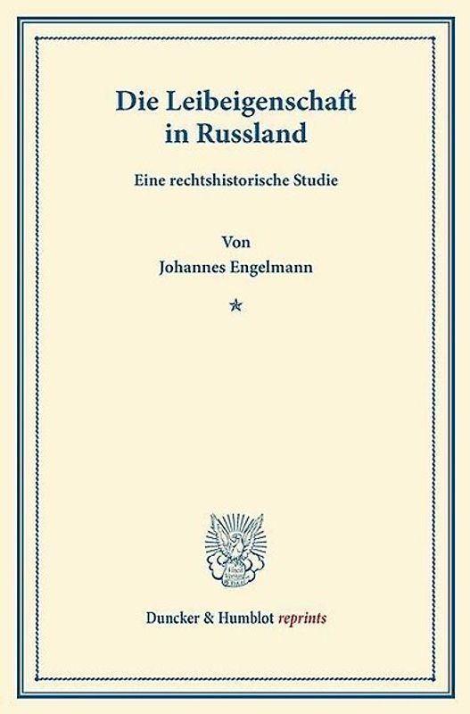 Die Leibeigenschaft in Russland.