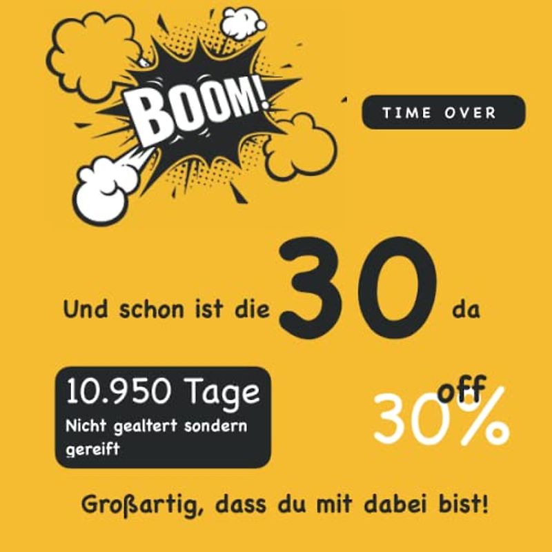 Gästebuch 30. Geburtstag zum ausfüllen / Gästebuch mit Fragen / Geschenk für Mann und Frau / Buch für Glückwünsche / Besonderes Geschenk