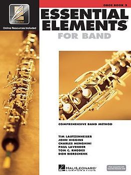 Essential Elements for Band Book 2 with Eei Oboe Sheet Music Songbook Hal Leonard Concert Band Method with Online Audio Beginner Music Instruction for Students and Teachers