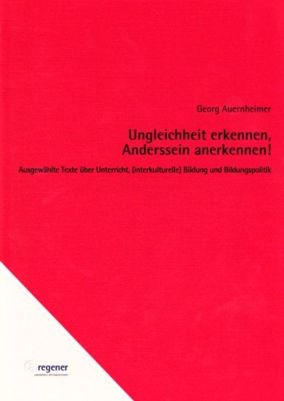 Ungleichheit erkennen, Anderssein anerkennen!