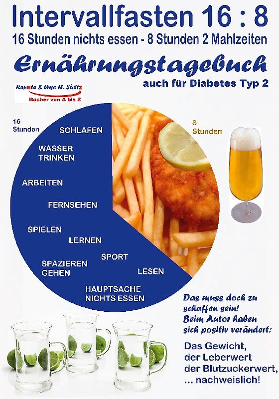 Intervallfasten 16:8 Ernährungstagebuch - auch für Diabetes Typ 2