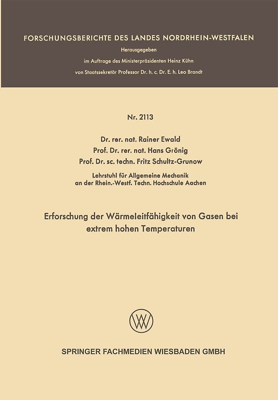 Erforschung der Wärmeleitfähigkeit von Gasen bei extrem hohen Temperaturen