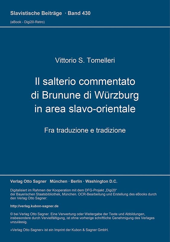 Il salterio commentato di Brunune di Würzburg in area slavo-orientale. Fra traduzione e tradizione