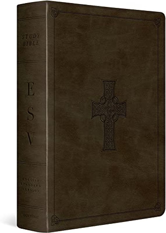 ESV Study Bible (Trutone, Olive, Celtic Cross Design): English Standard Verson, Olive, Trutone, Celtic Cross Design