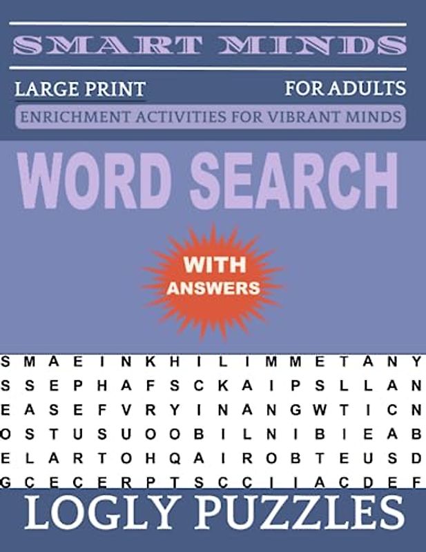 Word Search Book Large Print for Adults: 2400+ words New Fun and Relaxing Puzzles Book for Adults & Seniors with Answers Key